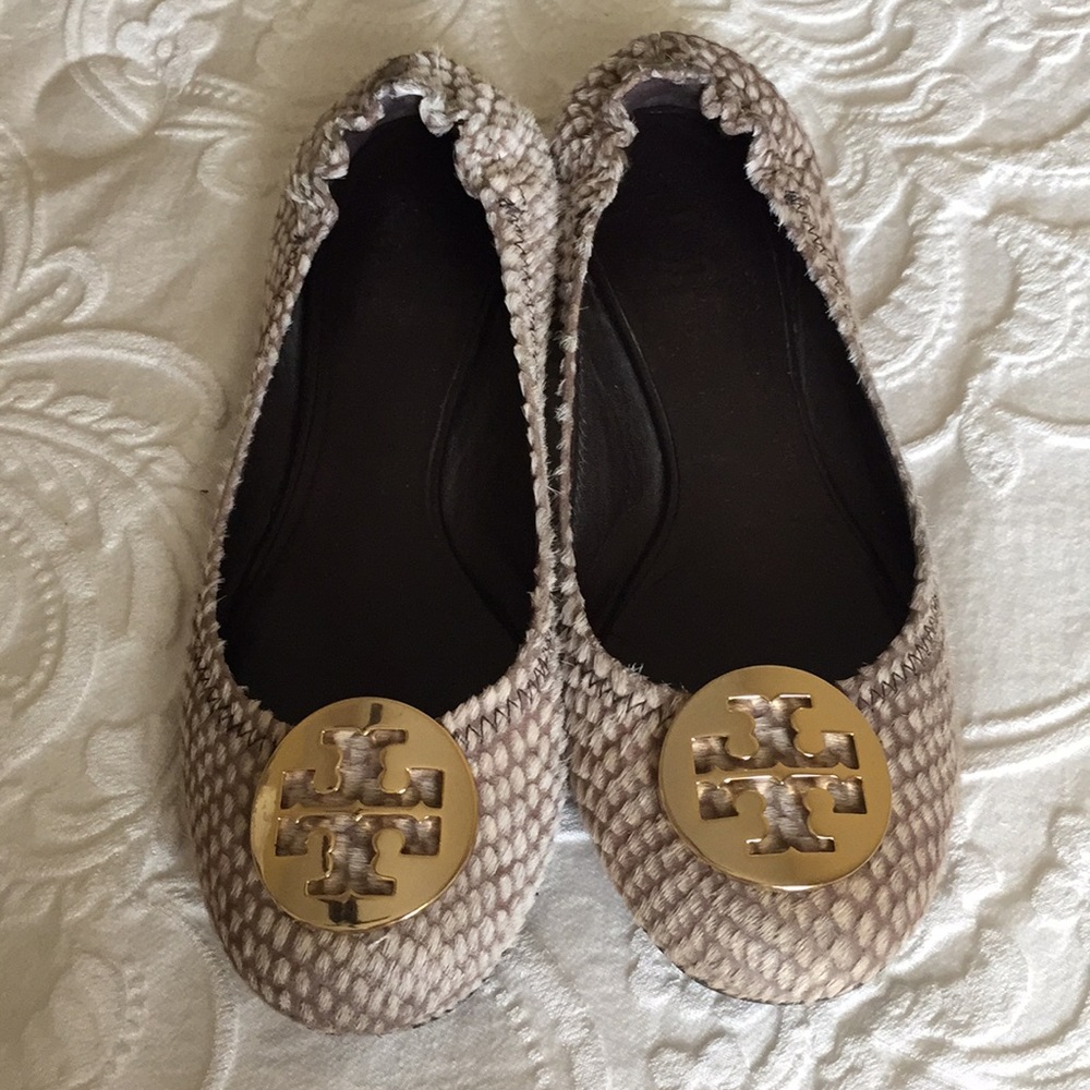 Tory Burch flats Reva size 8 animal print - Picture 6 of 8